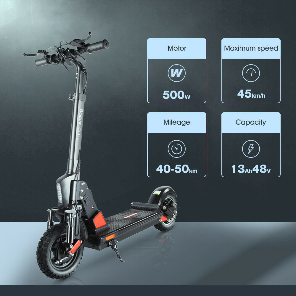 500W electric scooter front view
