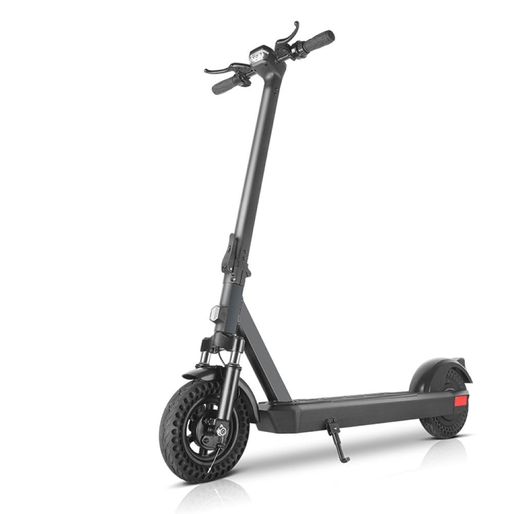 500w black electric scooter front view