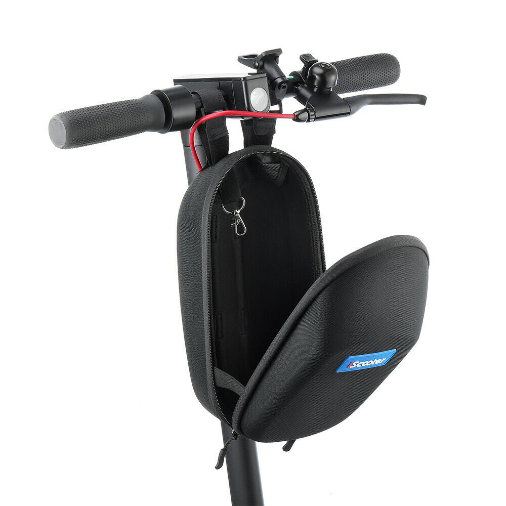 Electric scooter handle with accessory bag