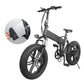 Wide tyre electric bike with removable battery 