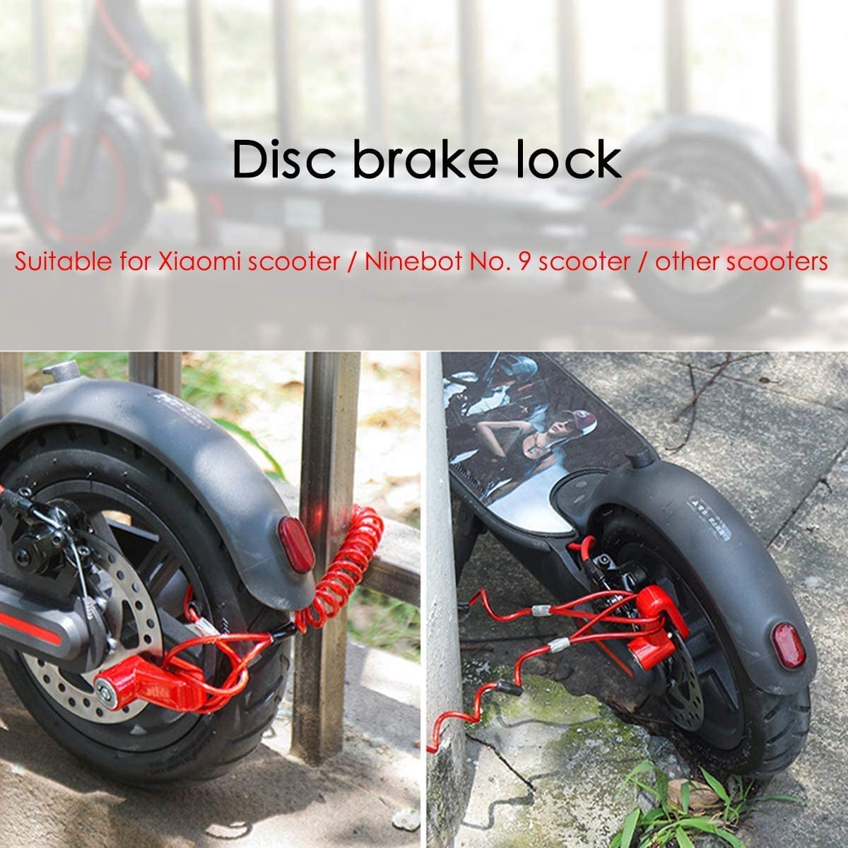 disc brake lock for all types of electric scooters