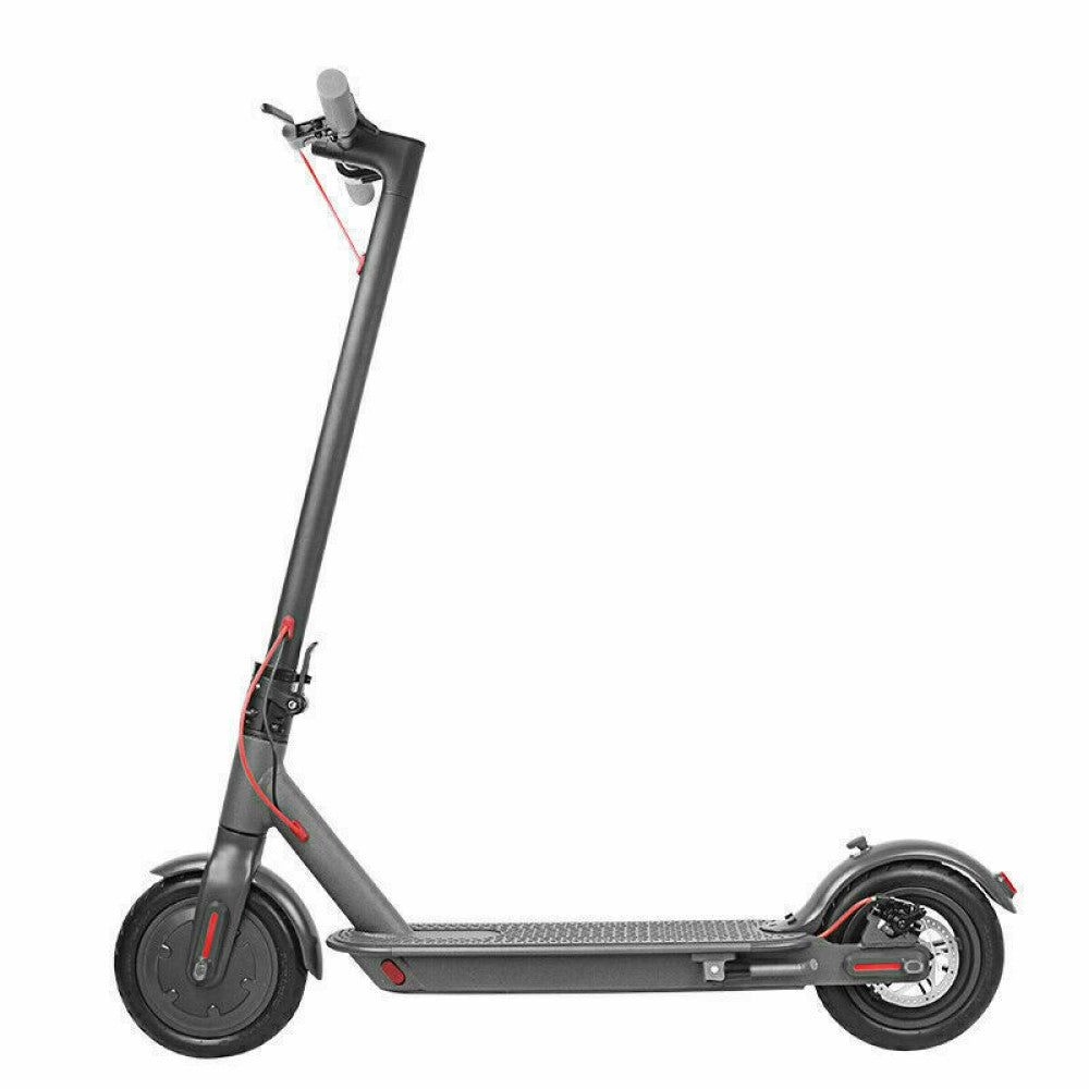 black electric scooter 350w side view