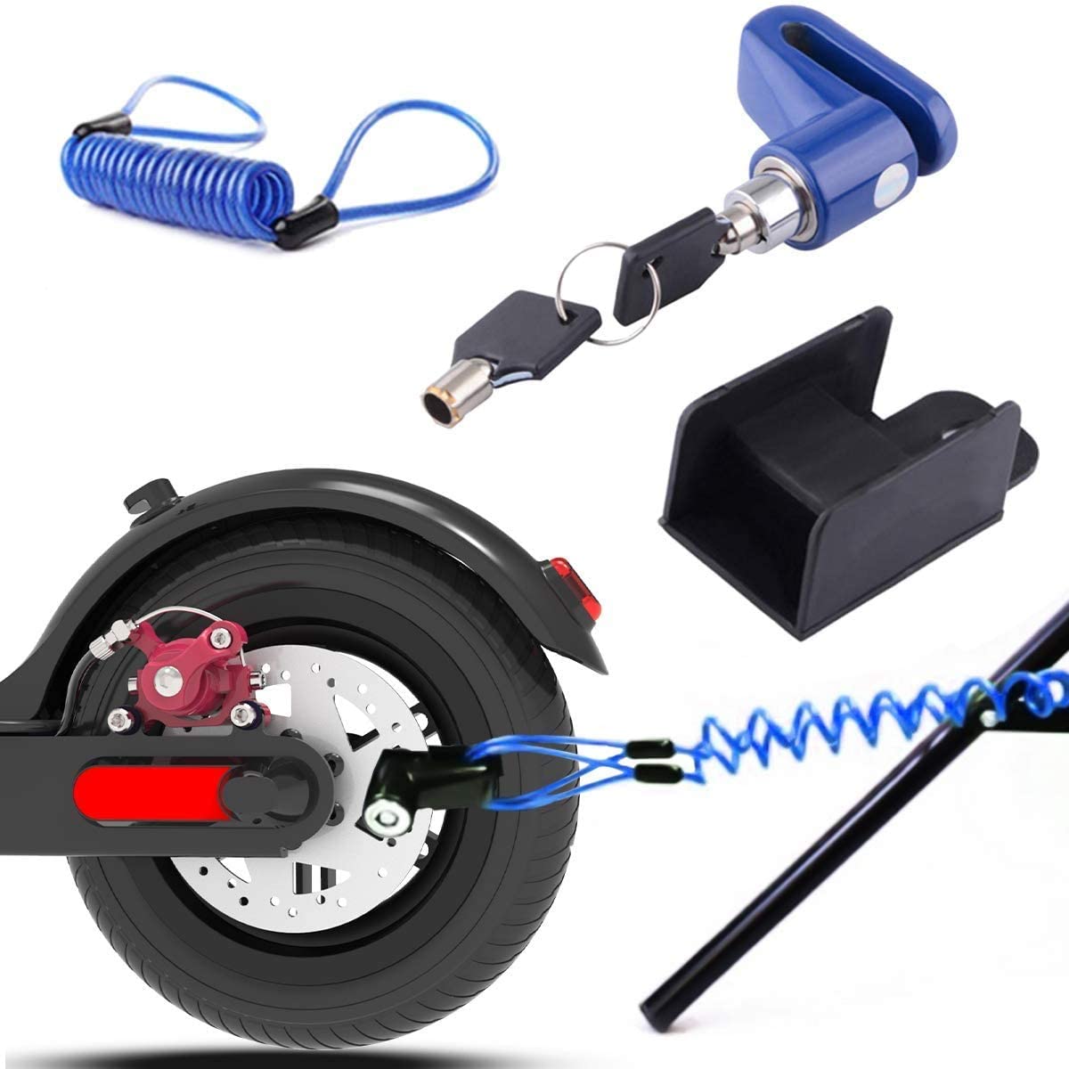 electric scooter disc brake lock