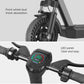 electric scooter with front wheel duel suspension and led display screen