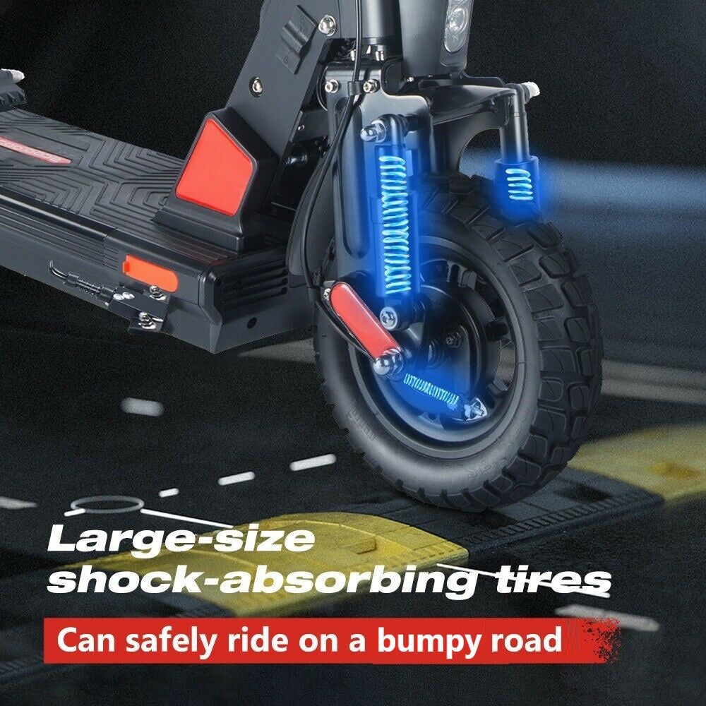 smooth to ride electric scooter with shock absorbers 